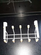 Wieszak metalowo drewniany