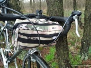 bikepacking torba na kierownice i nerka 2w1
