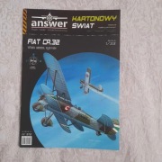 Samolot myśliwski Fiat CR.32, 1:33, wyd. Answer, stan bardzo dobry