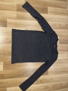 Reserved bluzka z długim rękawem z falbanką ciemnoszara 152