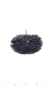 Lampa z piór  glamour Beliani