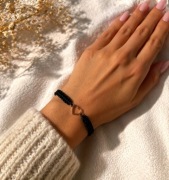 Bransoletki makrama  złote ręcznie robiona regulowana