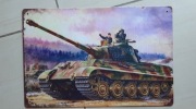 TABLICA metalowa Tygrys Pancerny II wojna światowa