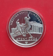 10 ZŁOTYCH OLIMPIADA ATENY 2004 SZERMIERKA 2004 rok - srebro AG