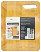 Deska do krojenia z uchwytem, wym. 32x25, bambus
