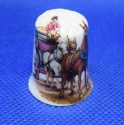 Naparstek Kolekcjonerski Porcelanowy Kareta 