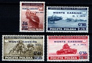EMIGRACJA, 1944r., Fi 338 P-T, seria 4 znaczków czystych** w stanie BDB