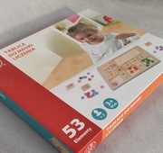 Drewniany zestaw edukacyjny (liczydło/tablica) Tablica do nauki liczenia