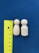 Pionki drewniane 33mm rękodzieło figurki do diy aniołki laleczki postacie