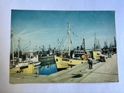Władysławowo Port Rybacki lata.60 pocztówka ze znaczkiem czysta