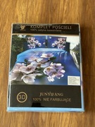 Komplet pościeli z satyny bawełnianej 100% 160x200+2x 70x80 + prześcieradło