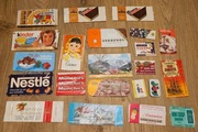 Opakowania po słodyczach z czasów PRL (Kinder, Cadbury, Nestle i inne)