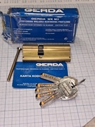 Wkładka antywłamaniowa KL.C  30/50 GERDA WK M3 mosiądz-satyna 