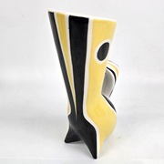 New Look Wazon kot żółto czarny J.Török Zsolnay lata 60-te promocja