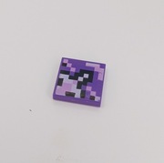 3068pb2043 Płytka 2x2 Minecraft Wzór Fioletowy [2A1]
