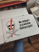 Tabliczka nie dotykać urządzenie elektryczne 