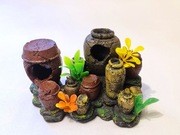 Ozdoba Dekoracja do Akwarium NOWA - Dzban Dzbanki szer 17cm