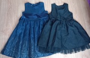 Elegancka sukienka 110/116 - 2 szt.
