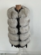 Snow&Passion kamizelka Lis naturalny skóra haftki