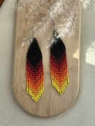 Kolczyki z japońskich koralików.