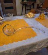 Chochla szklana do ponczu Krosno lata 80. 