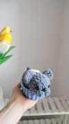 Piesek na szydełku, Bulldog handmade, dekoracja 
