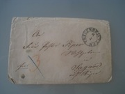 PRZEDZANCZOWY NIEMCY FRANCJA 1850 PIECZĘC LAKOWA LIST