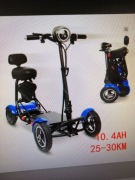 Hulajnoga elektryczna czterokołowa dla seniorów 