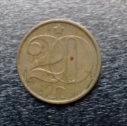 Wyprzedaż Kolekcji = = 20 halerzy 1986r  = CZECHOSŁOWACJA =