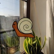 Witraż zawieszka -ślimak 