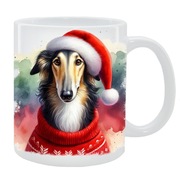 KUBEK Z PSEM Chart rosyjski borzoj - PREZENT, PERSONALIZOWANY, 24HWYS