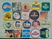 20 podkładek pod piwko KARMI STRZELEC LEŻAJSK BROK HARNAŚ LECH ŻATECKY itp.