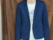 Elegancka marynarka dziewczęca coccodrillo granatowa rozmiar 152 cm 12 lat