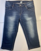 Jeansy Capri /rybaczki 3/4 Denim niebieski 152/158