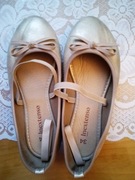 Czółenka Inextenso złotawe, rozmiar 34