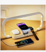 LAMPA LAMPKA LED DOTYKOWA ZEGAR ŁADOWARKA INDUKCYJNA 3W1 - REGULACJA