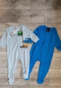 H&M dwa nowe pajacyki piżamki 80cm