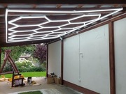 Lampa led hexagon / plaster miodu do garazu, domu, salonu, barbera