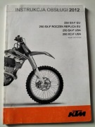 KTM 250 SX-F / XC-F INSTRUKCJA OBSŁUGI 2012 PL