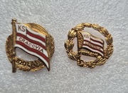 KS Cracovia 2x odznaka 100 lat i 110 lat powstania klubu z 2006 i 2016r.