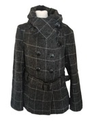 Urban Surface ciepły damski płaszcz w kratę r XL