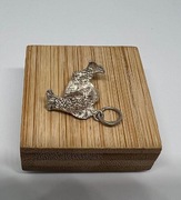 Srebrna zawieszka znak zodiaku Ryby Vintage 