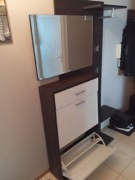 Meble na przedpokój korytarz wieszaki szafka na buty lustro 