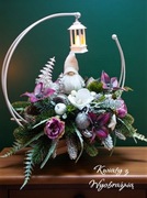 Kompozycja świąteczna,  stroik z Skrzatem 