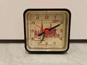 Stary budzik kwarcowy Slava ZSRR kolekcjonerski niespotykana tarcza