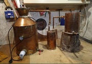 Potstill miedziany, destylator, podwajacz 30l