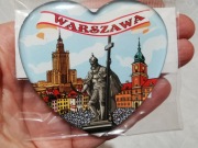 Magnes na lodówkę POLSKA Warszawa Kolumna Zygmunta Zamek Królewski