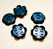 Klocek liść ciemny zielony - 10 szt.