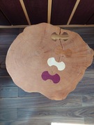 STOLIK KAWOWY DRZEWO CZEREŚNI RĘKODZIEŁO