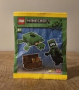Lego Minecraft 662505 Nurek , Żółw oraz skrzynia skarbów saszetka klocki